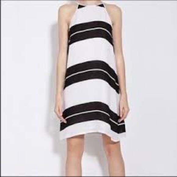 A.L.C. Dresses & Skirts - A.L.C Black & White Striped Silk Dress